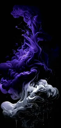 Purple Liquid Gas Live Wallpaper