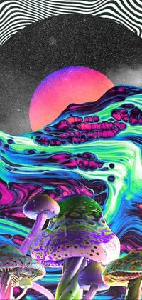 Purple Liquid Organism Live Wallpaper