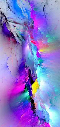 Experience the beauty and wonder of abstract art with this stunning live phone wallpaper