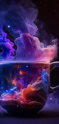Purple Liquid Tableware Live Wallpaper
