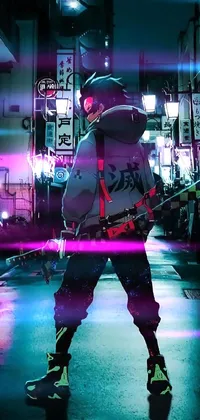 Anime Boy In Cyberpunk World Wallpaper,HD Anime Wallpapers,4k Wallpapers ,Images,Backgrounds,Photos and Pictures