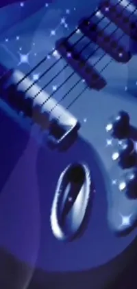 Purple Musical Instrument Guitar Live Wallpaper