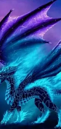 Purple Mythical Creature Azure Live Wallpaper