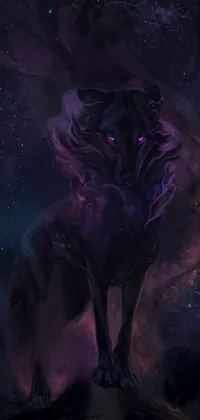 Purple Mythical Creature Cg Artwork Live Wallpaper
