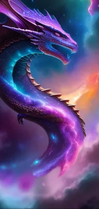 Purple Mythical Creature Liquid Live Wallpaper