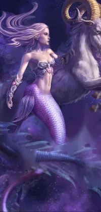 Purple Mythical Creature Organism Live Wallpaper