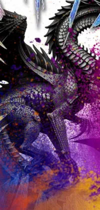 Purple Mythical Creature Organism Live Wallpaper