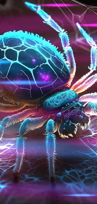 Purple Nature Arthropod Live Wallpaper