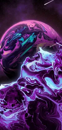 Purple Nature Liquid Live Wallpaper