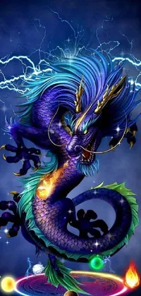 Purple Nature Mythical Creature Live Wallpaper