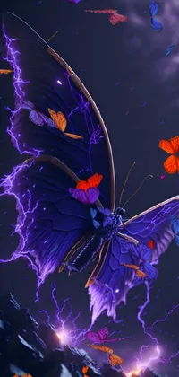 Purple Nature Organism Live Wallpaper