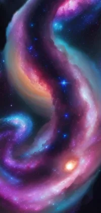 Purple Nebula Organism Live Wallpaper