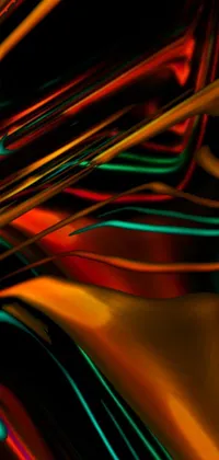 This colorful and abstract live wallpaper features a digital depiction inspired by lyrical abstraction