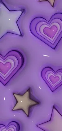 Purple deals heart wallpaper