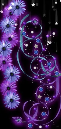 Purple Organism Art Live Wallpaper