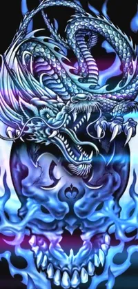 Get ready to take your phone to the next level with this stunning blue dragon live wallpaper