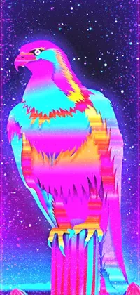 Purple Organism Bird Live Wallpaper