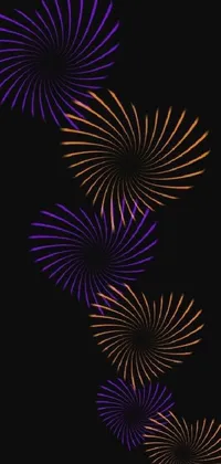 Purple Organism Fireworks Live Wallpaper