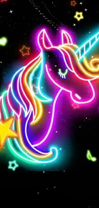 Neon Unicorn - Magical Live Wallpaper - free download