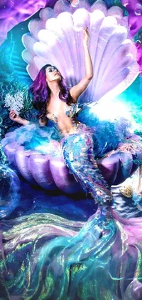 Purple Organism Mythical Creature Live Wallpaper