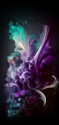 Purple Organism Petal Live Wallpaper