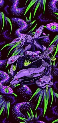 Purple Organism Violet Live Wallpaper