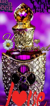 Purple Perfume Font Live Wallpaper