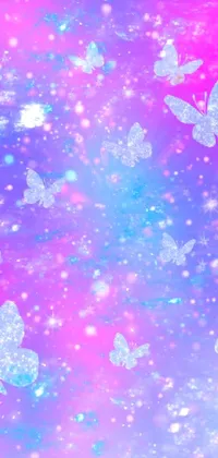 Purple Petal Azure Live Wallpaper