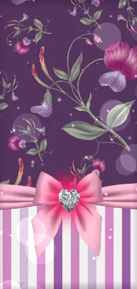 Purple Petal Flower Live Wallpaper