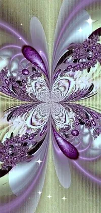 Purple Petal Flower Live Wallpaper
