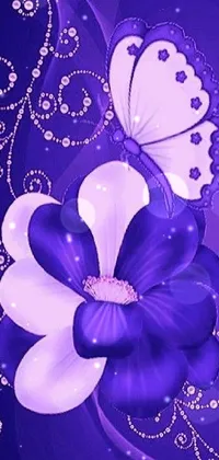 Purple Petal Lighting Live Wallpaper