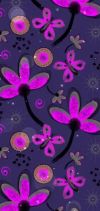 Purple Petal Organism Live Wallpaper
