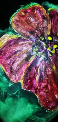 Purple Petal Plant Live Wallpaper