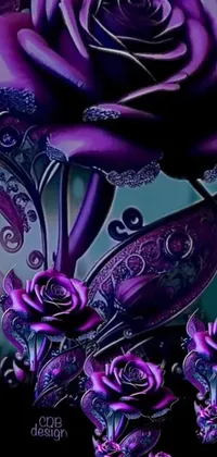 Purple Petal Violet Live Wallpaper