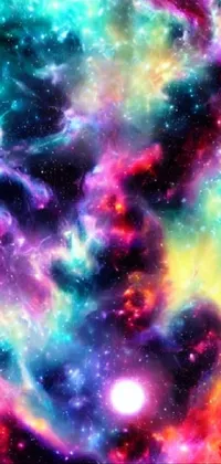 Get lost in a stunning galaxy of colors and stars with our live phone wallpaper