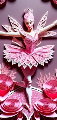 Purple Pink Ornament Live Wallpaper