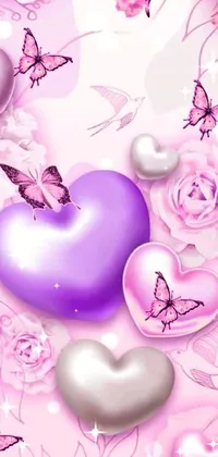 Purple Pink Petal Live Wallpaper