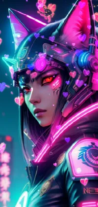 Cyberpunk Girl Live Wallpaper - free download