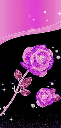 Purple Plant Flower Live Wallpaper