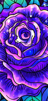 Purple Plant Light Live Wallpaper