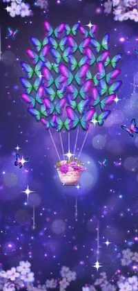 Purple Plant Organism Live Wallpaper