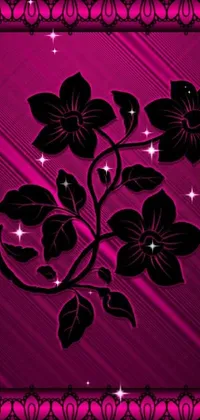 Purple Plant Petal Live Wallpaper