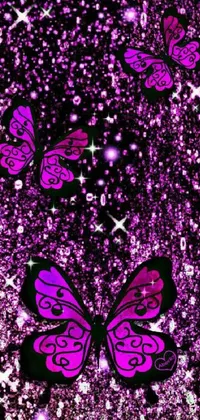 Purple Pollinator Arthropod Live Wallpaper