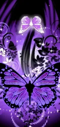 Purple Pollinator Insect Live Wallpaper