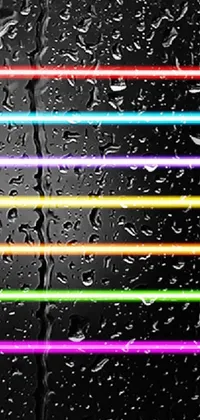 This neon lightsaber hilt live wallpaper for your phone features striking computer art of six colors in a mesmerizing alignment