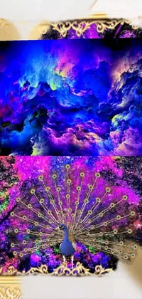 Purple Rectangle Organism Live Wallpaper