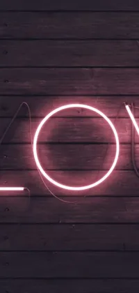 Get ready to add an unparalleled romantic flair to your phone screen with this charming neon sign live wallpaper