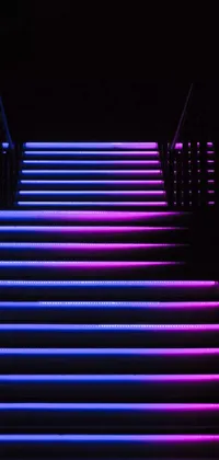 Purple Stairs Rectangle Live Wallpaper