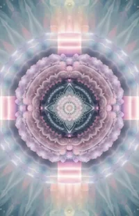 Purple Symmetry Art Live Wallpaper