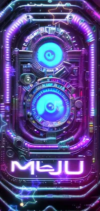 Purple Technology Electric Blue Live Wallpaper